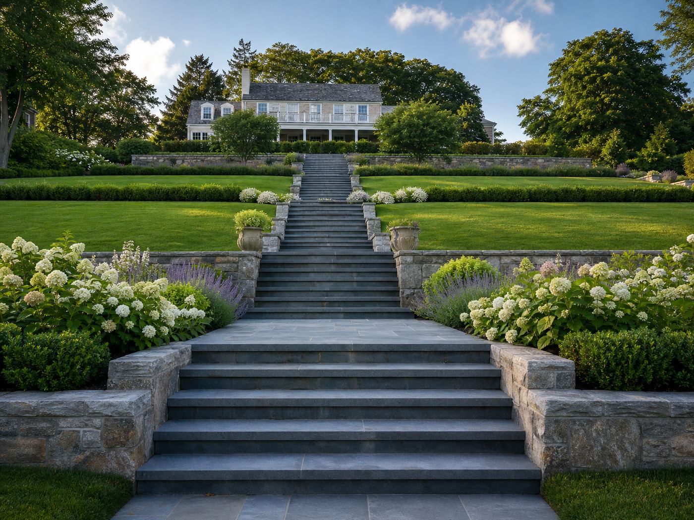 800×600 — grand bluestone staircase through terraced lawn