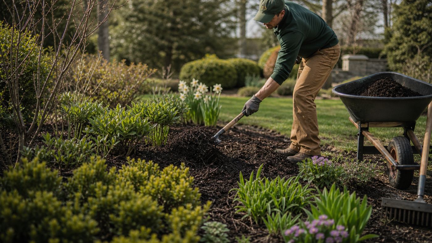 800×450 — spring garden checklist scene